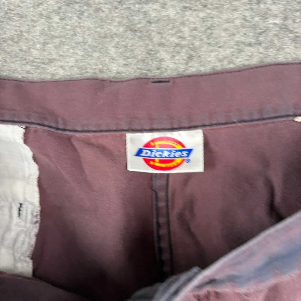 Dickies Cargo Shorts Mens 44 Sun Faded Maroon Y2K Workwear‎ Utility Distressed